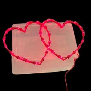 NWOT-Heart-Shaped Red LED Lights